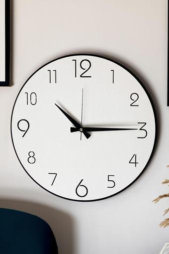 Lupokraft Dekoratif Yeni Modern Avior Ahşap Duvar Saati 48 cm