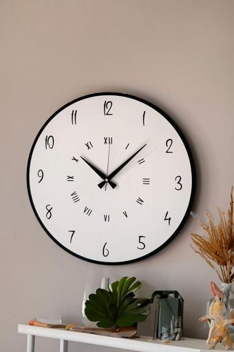 Lupokraft Dekoratif Yeni Modern Shedir Ahşap Duvar Saati 48 cm