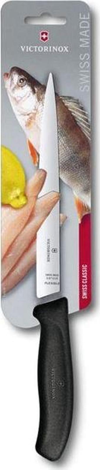 Blisterli Fileto Bıçağı 20 Cm Siyah