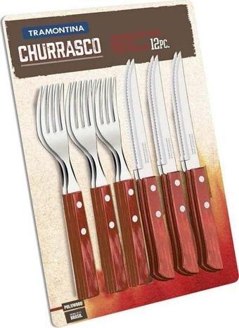 Churrasco 21199/711 Çatal Bıçak Barbekü Seti (12Lİ BLİSTER)