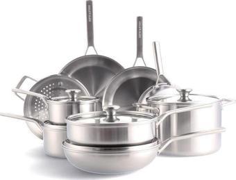 Merten & Storck 14 Parça Çelik Pişirme Seti 0885837026986