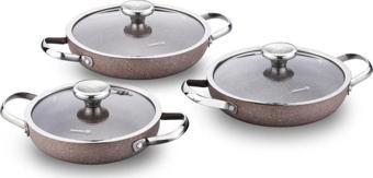 KORKMAZ A2920 BROWNİ 6 PARÇA OMLET SET