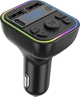 Winex G39 Fm Handsfree Bluetooth Modülatör MP3 Player Type-C Çıkışlı Araç Şarj Aleti