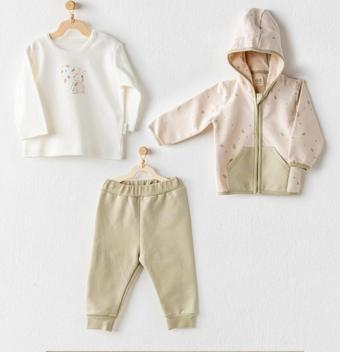 Andywawa Baby Casual 3'lü Bebek Takımı AC24074