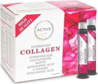 Hb Farma Active Life Kollagen İçeren Takviye Edici Gıda 14X40Ml Flakon