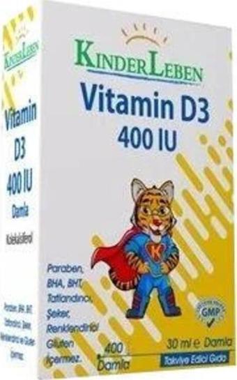 Kinderleben Vitamin D3 400Iu 20Ml Damla