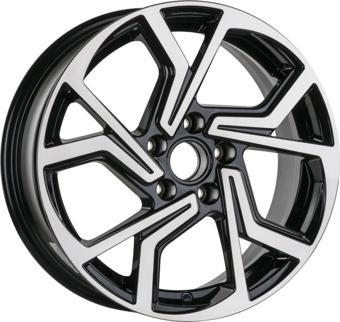 EMR-270-01 7.0x17"-5x100 ET40 57.1 Black Polished Jant (4 Adet)