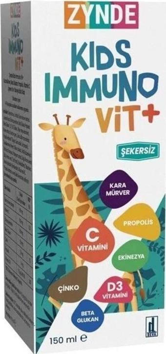 Zynde Kids Immuno Vit Sıvı Şurup 150Ml