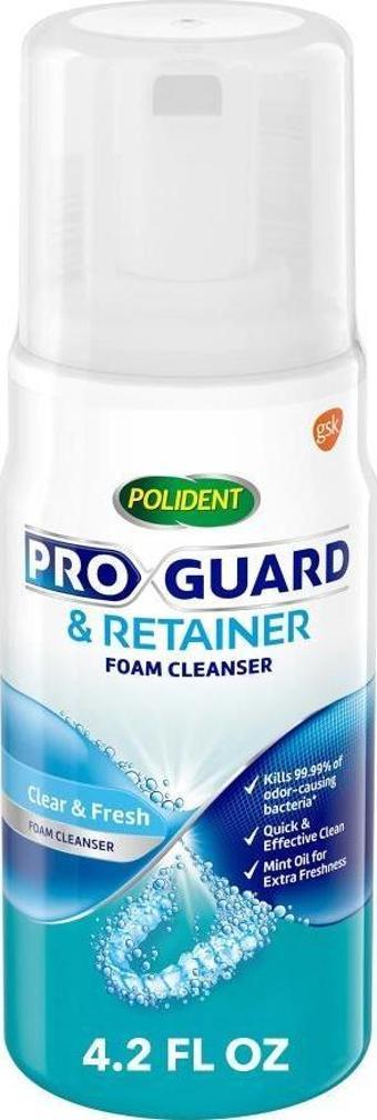 Polident Pro Guard Retainer Protez Temizleme Köpüğü 125 ml