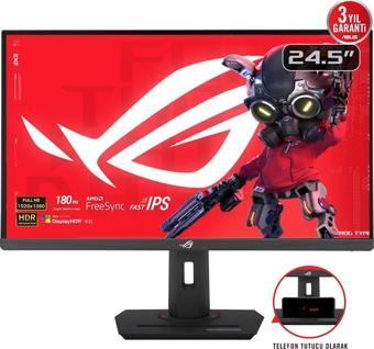ASUS XG259CS ROG Strix 24.5" LED IPS 1ms 180Hz 1920x1080 FullHD HDMI DP USB-C (Vesa) Pivot HDR10 FastIPS Siyah Monitör