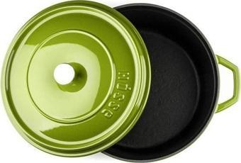Hosse 24 cm Döküm Derin Tencere Yeşil HS Y DT 24