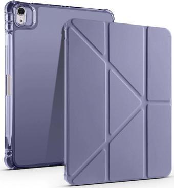 Apple iPad Air 11 2024 Kılıf Zore Tri Folding Kalem Bölmeli Standlı Kılıf