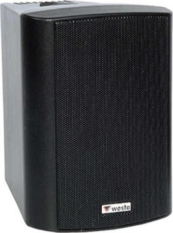 Westa WS-5TB 5.5" 13cm 16 Ohm 125 Watt Trafolu Kabin Duvar Tipi Hoparlör Sağ Sol Takımı Siyah