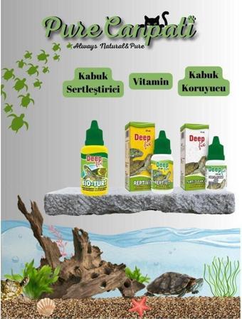 PureCanpati Kaplumbağa Bakım Seti(Vitamin,kabuk Sert.leştirici ve Su Düzenleyici)