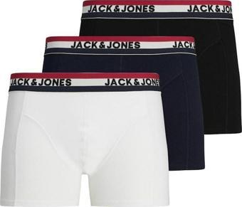 Jack Jones Waıstband 3 LÜ Paket Erkek Boxer