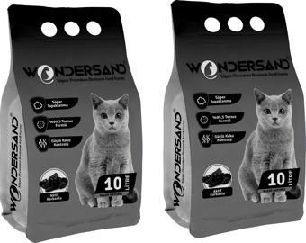 Wondersand Aktif Karbon Kedi Kumu 10 Lt X 2 Adet