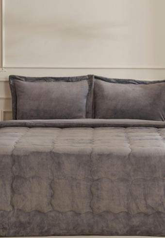 Karaca Home Flufy Çift Kişilik Soft Dream Comfort Set Antrasit