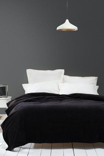 Karaca Home Home Joena Tek Kişilik Battaniye Siyah (Pp)