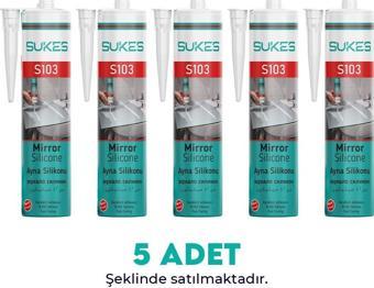 Sukes Ayna Silikonu Şeffaf 5'li Paket