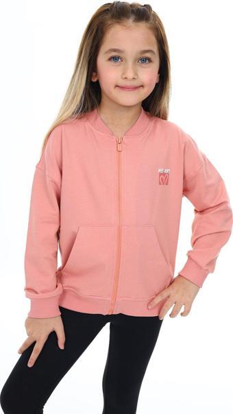 Toontoy Kız Çocuk Baskılı Hırka