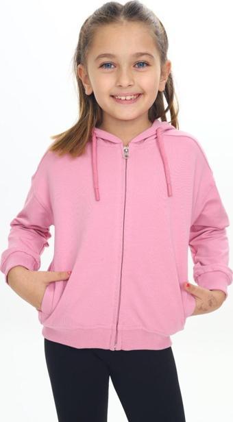 Toontoy Kız Çocuk Kapüşonlu Hırka