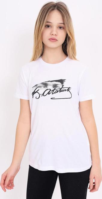 Toontoy Unisex Çocuk Atatürk Baskılı Tişört