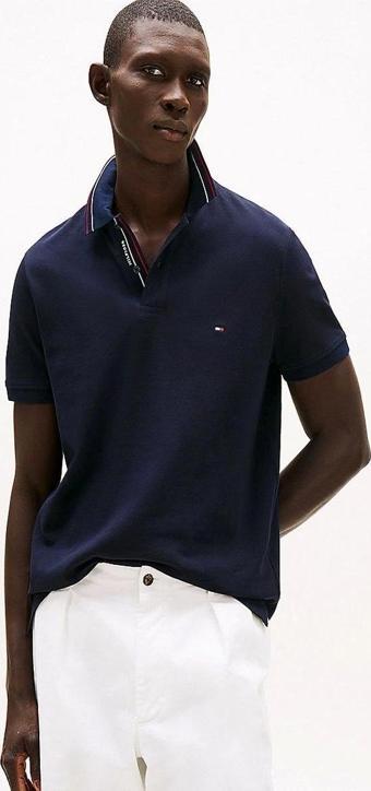 Tommy Hilfiger Erkek  Lacivert  Polo Yaka T-Shirt