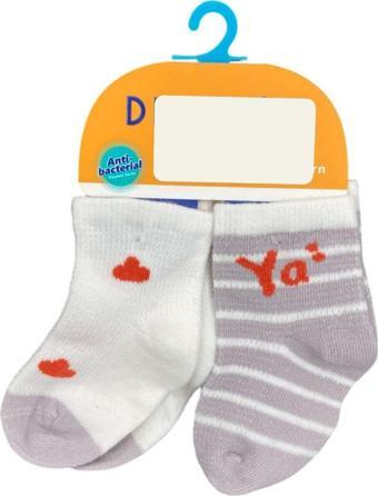 Defne Baby 2'li Bebek Çorabı E002-24