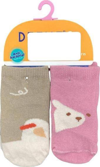 Defne Baby 2'li Bebek Çorabı K004-24