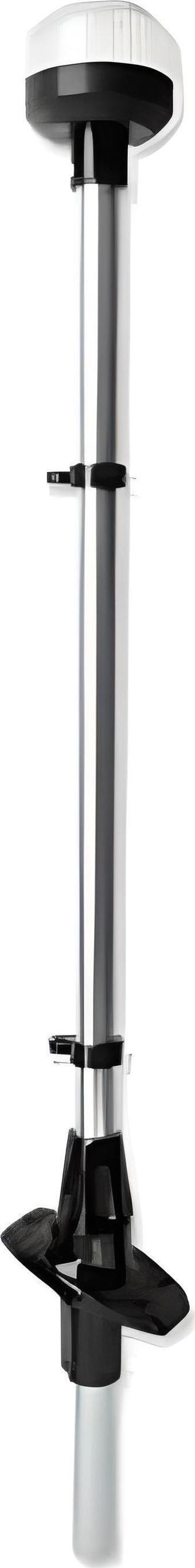 IŞIKLI BAYRAK DİREĞİ AYARLI LED 12V SİYAH 60CM