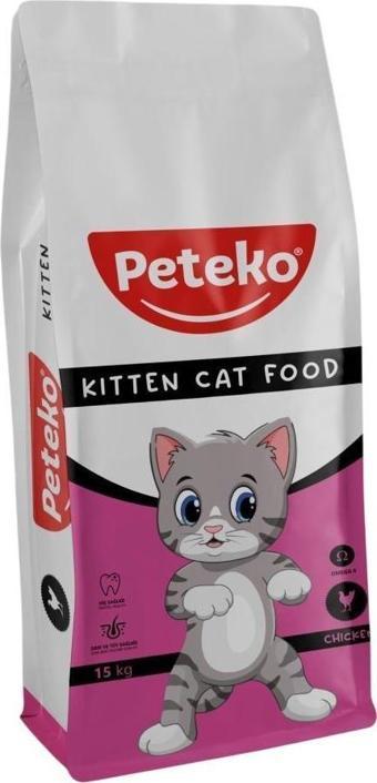 Peteko Kitten Tavuklu Yavru Kedi Maması 15 Kg