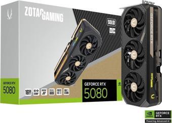 Zotac Gamıng Geforce Rtx 5080 Solıd Oc 16Gb 256Bıt Gddr7 Ekran Kartı