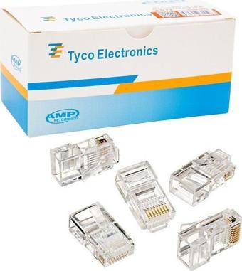 Ayt Powermaster RJ45 Cat5 Cat6 Uç Ethernet 8P8C Soket 100'lü İnternet Jack Soketi
