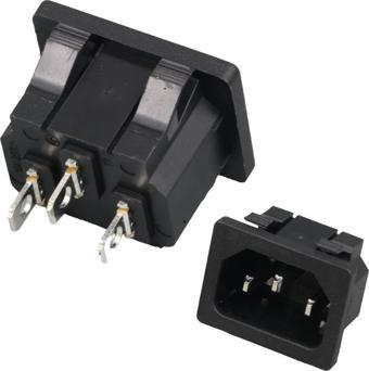 Ayt  Power Kablo Soketi C14 Kulaksız Power Elektirik Kablosu Soketi