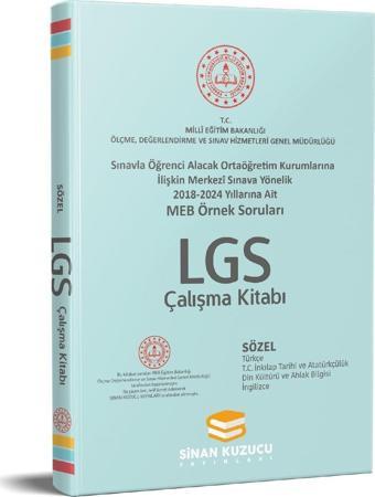 meb örnek soruları lgs sözel çalışma kitabı - sinan kuzucu - Sinan Kuzucu Yayınları
