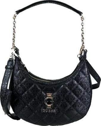 Guess Kadın Siyah Bessey Hobo Omuz Çantası