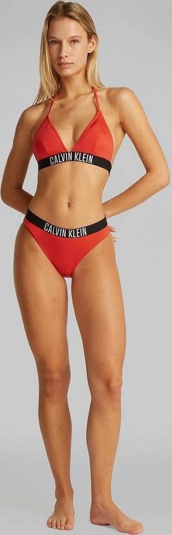 Calvin Klein Kadın Kırmızı Üçgen Büstiyer