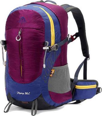 Outdoor Kamp ve Yürüyüş Sırt Çantası (36 Litre Kapasiteli) Mor 9860