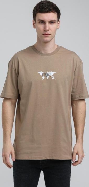 Bisiklet Yaka Vizon Oversize Tişört 23SSM20332
