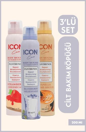 Icon Care Cilt Bakım Köpüğü 3'Lü Set