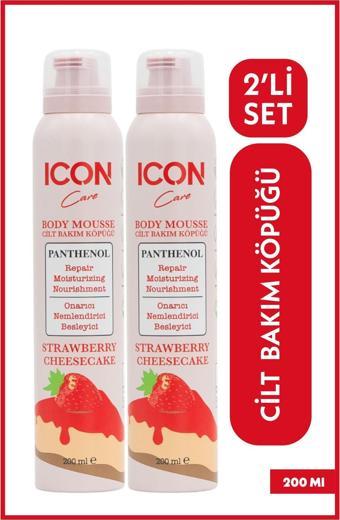 Icon Care Cilt Bakım Köpüğü Strawberry & Cheesecake 2'Li Set