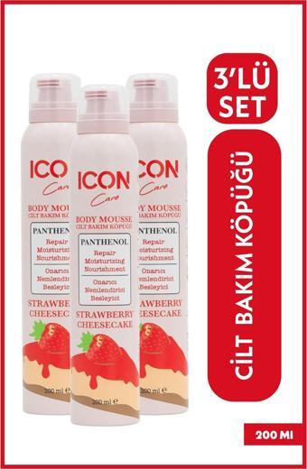 Icon Care Cilt Bakım Köpüğü Strawberry & Cheesecake 3'Lü Set