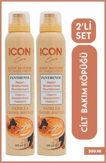 Icon Care Cilt Bakım Köpüğü Vanılla Creme-Brulee 2'Li Set