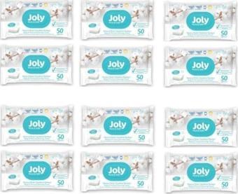 Joly Vücut Perine Bölgesi Yıkama Temizleme Havlusu 50Li 12 Paket