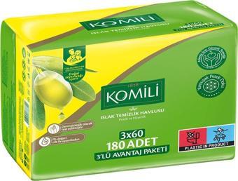 Komili Islak Havlu 3X60 Adet