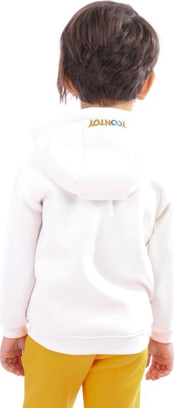 Toontoy Unisex Çocuk Nakışlı Hırka