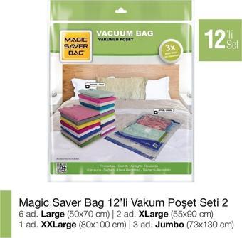 Magic Saver Bag 12´Li Vakumlu Poşet Seti 2