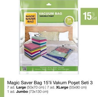 Magic Saver Bag 15’Li Vakumlu Poşet Set-3