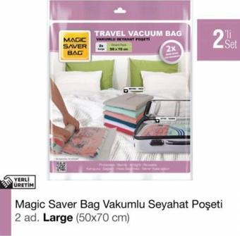 Magic Saver Bag 2'Li Seyahat Poşeti Roll-Up Large