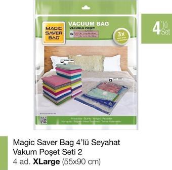 Magic Saver Bag 4’Lü Vakumlu Poşet Set 2